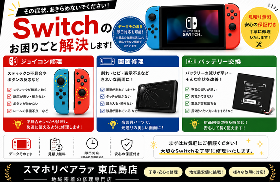 Switchの困りごと解決します！