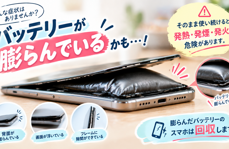 バッテリーが膨らんでいる？